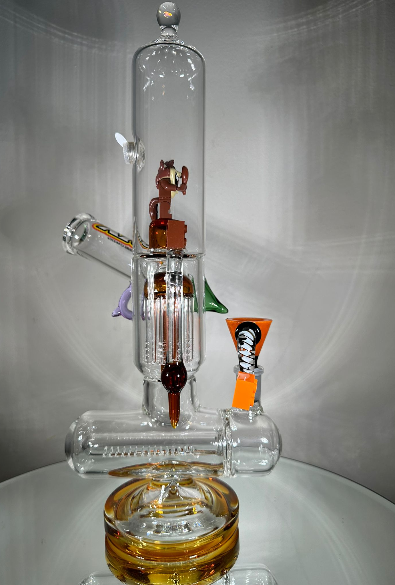 BRIX Inline and Single Tree Perc Bong/Dab Rig with LED - GiggleGlass