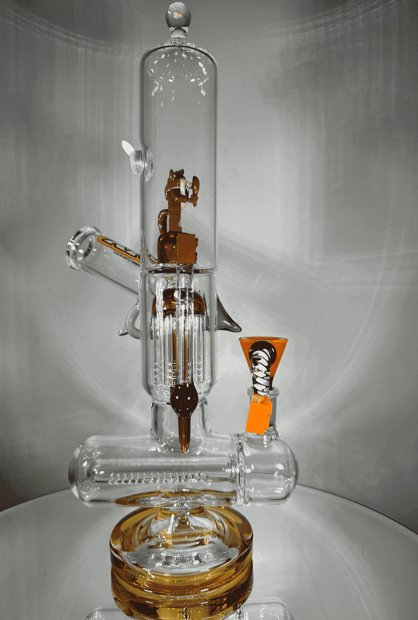 BRIX Inline and Single Tree Perc Bong/Dab Rig with LED - GiggleGlass