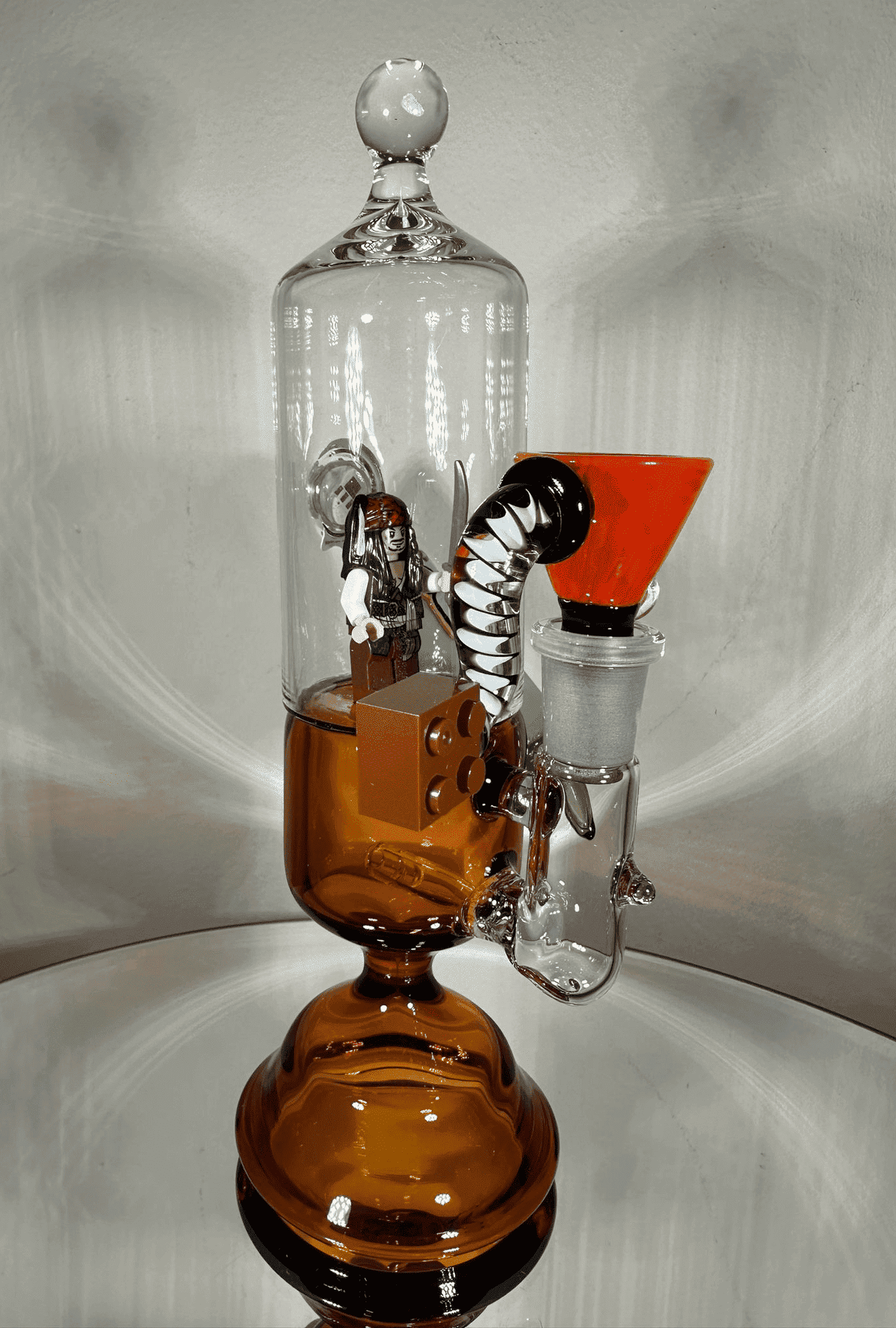 BRIX Mini Bong/Dab Rig with LED - GiggleGlass