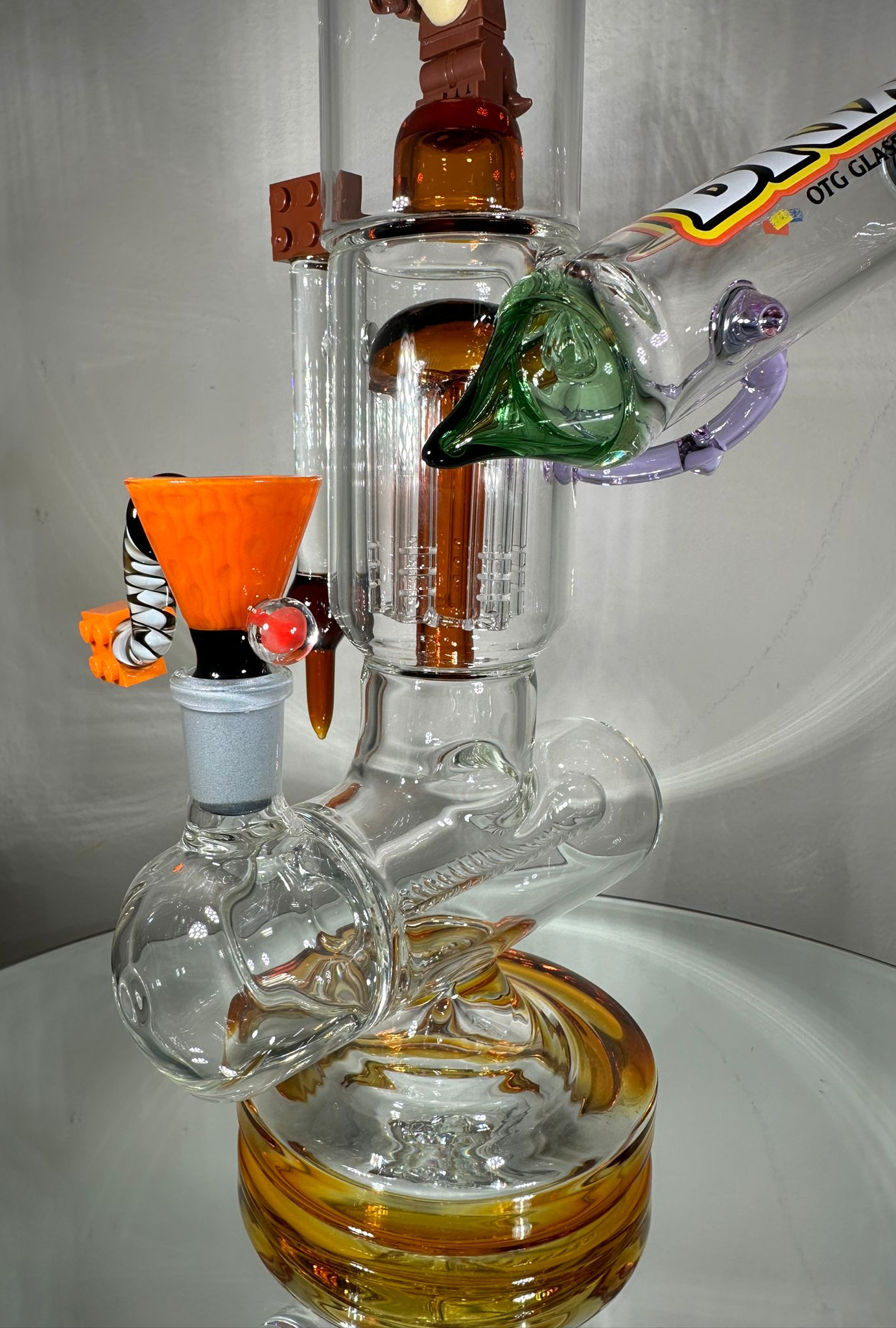 BRIX Inline and Single Tree Perc Bong/Dab Rig with LED